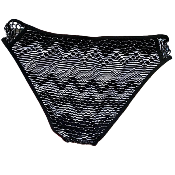 🏝️Becca by Rebecca Virtue Crochet Tab Side Hipster Bikini Bottom🏝️ NWOT - Picture 4 of 10